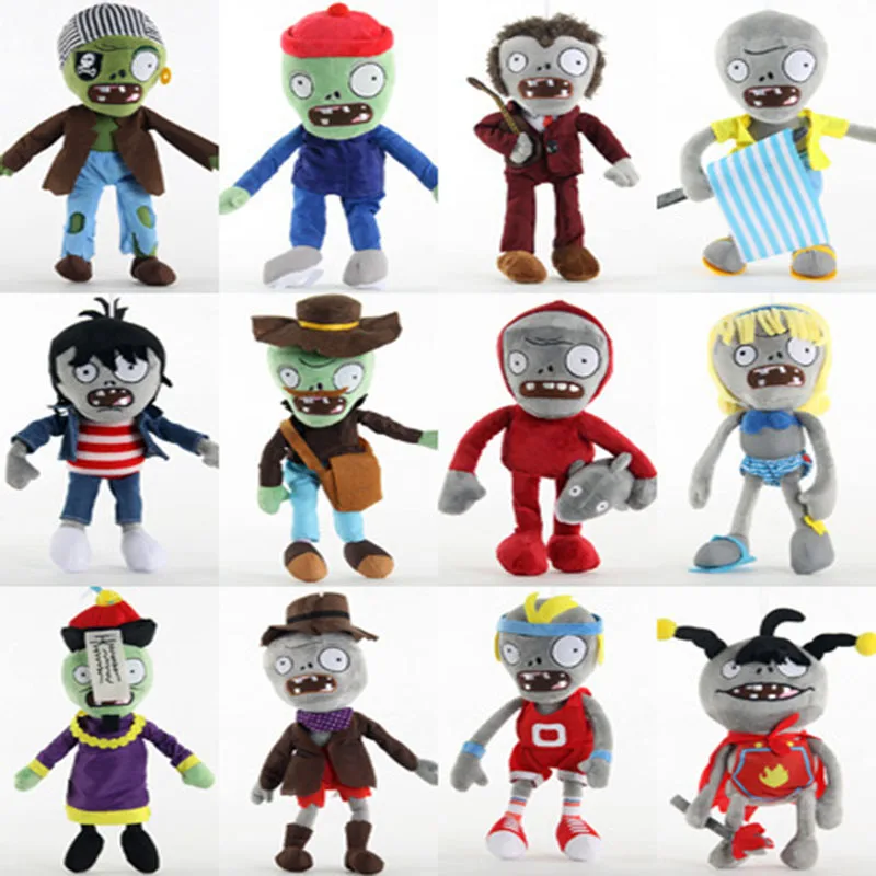 39 stile 22-30cm Pflanzen vs Zombies Cosplay Plüsch Spielzeug PVZ Hüte Pirate Ente Zombie Plüsch Stofftier puppe für Kinder Kinder Geschenk