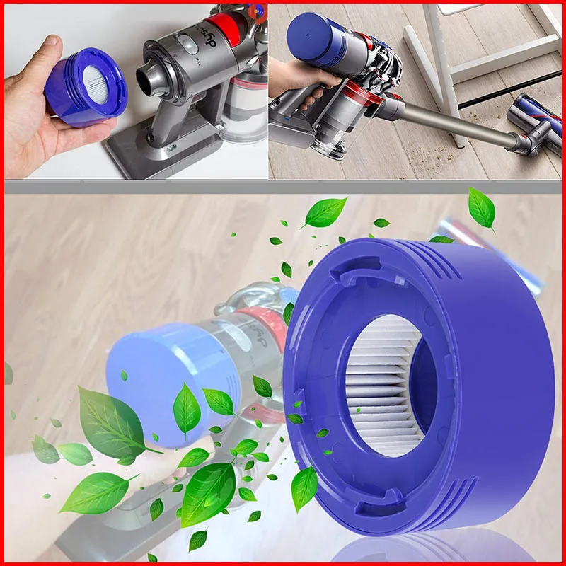 Lavável pós motor hepa filtros substituição compatível para dyson v7 v8 dc 58 59 animal absoluta sem fio aspiradores de filtro