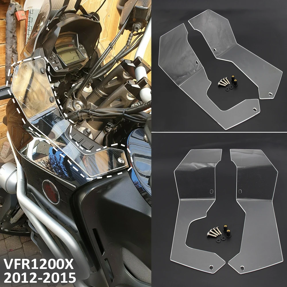 

2012-2015 NEW Motorcycle Accessories FOR Honda VFR1200X Crosstourer Side Windshield Windscreen Handshield Wind Deflector