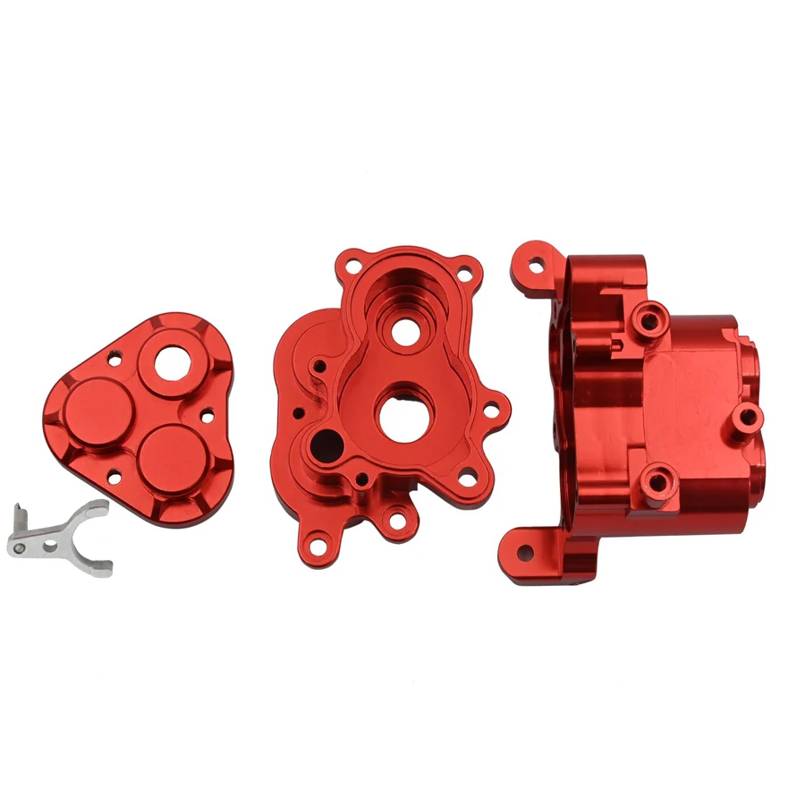 Metal Assembled Transmission Case Central Gearbox Housing for 1/10 RC Car Crawler Traxxas TRX-4 D90 Series Upgraded parts