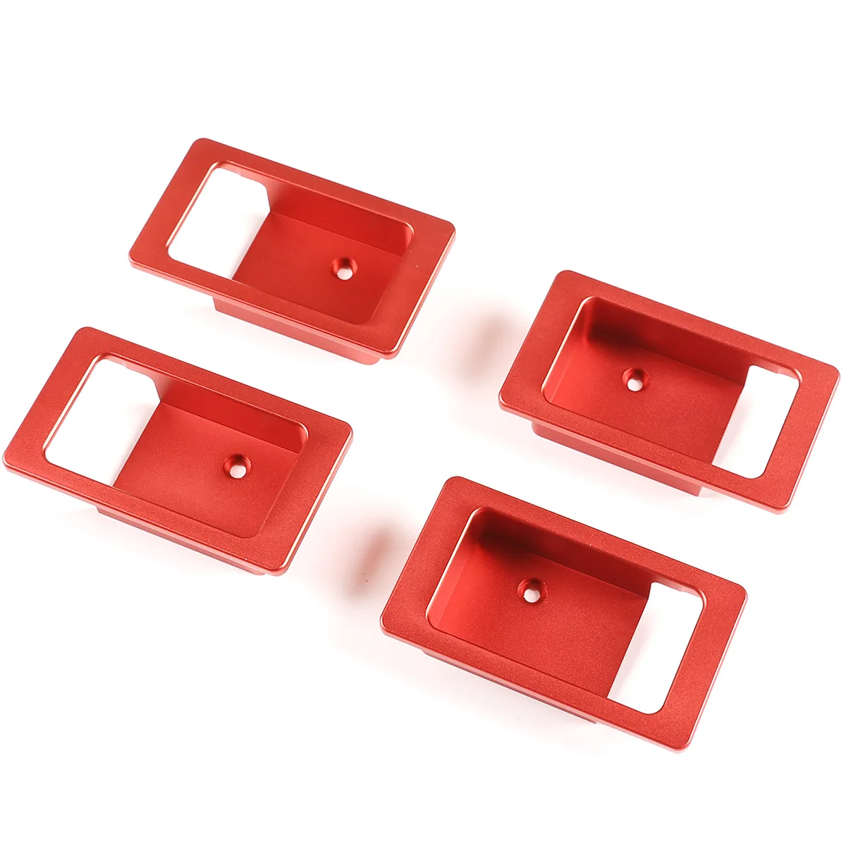 2 قطعة/4 قطعة سبائك الألومنيوم لاند روفر المدافع 90 110 2004-2018 باب السيارة الداخلي وعاء لاصقة تزيين اكسسوارات السيارات #6