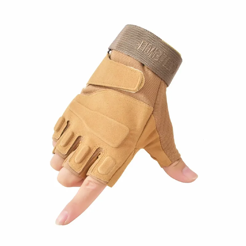 Gants d'équitation demi-doigts avec coussin de protection oligprotective, gants de sport de plein air, gants de fitness, gants de moto diversifiés