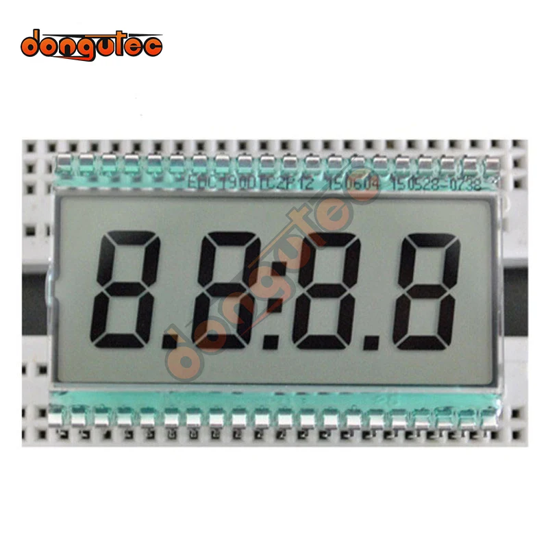 EDC190 40PIN TN Dodatni 4-cyfrowy segmentowy wyświetlacz LCD Panel bez podświetlenia Cyfrowy zegar lampowy 3V