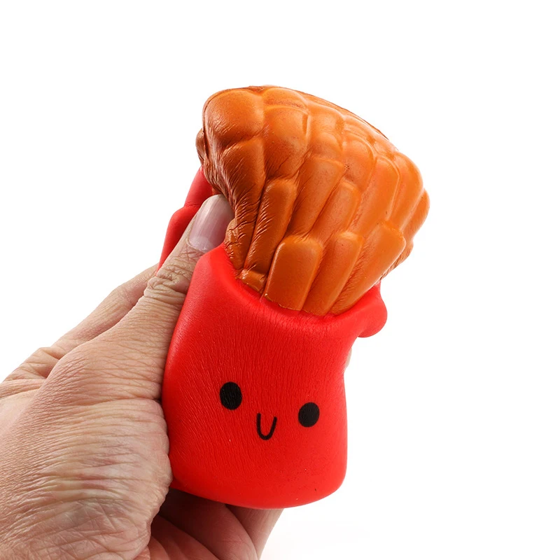 Jumbo Simulation French Fries Scented Squishy Slow Rising Soft Stuffed Squeeze Toys Kids Grownups Stress Relief Toy 12*10 CM