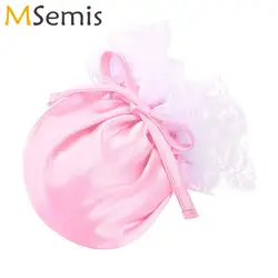 MSemis Mens Sissy Sexy Floral Lace Panties Mini Drawstring Satin Bulge Pouch C-String Briefs Underwear Homme Gay Erotic Lingerie