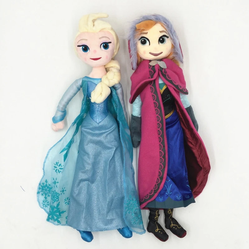 Peluche Disney la reine des neiges pour enfants, 40cm, Elsa, Anna, Olaf, jouet de noël, d'anniversaire