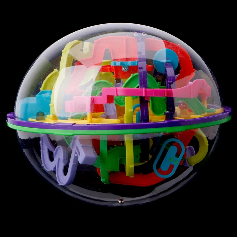 299 bariery 3D Magic intelekt Ball Balance gra w labirynt Puzzle Globe Toy prezent dla dzieci