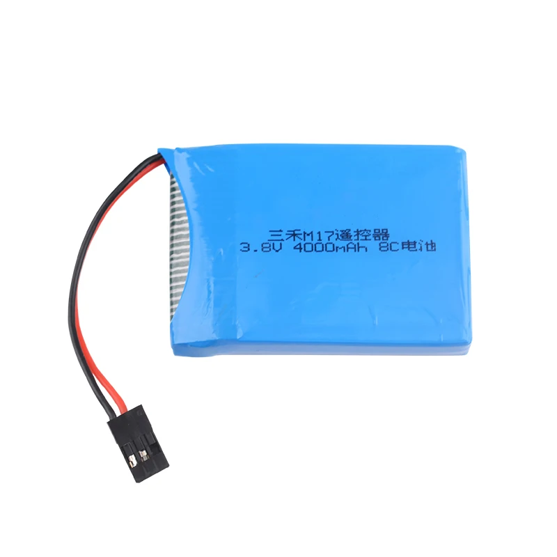 Batteria Rc 3.8V 4000mAh Lipo con spina Futaba per SANWA MT44 M17 RC telecomando trasmettitore parti di controllo Radio