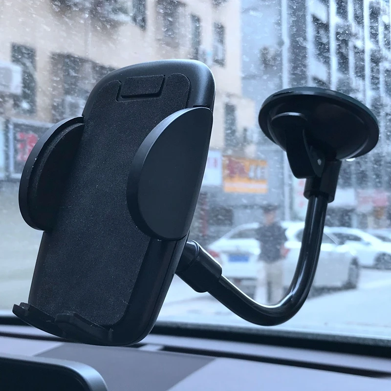 Car Phone Holder Clip Mobile Phone Holder Stand In Car No Magnetic Mount Support Car Windshield Cell Phone Stand For iPhone 12 X