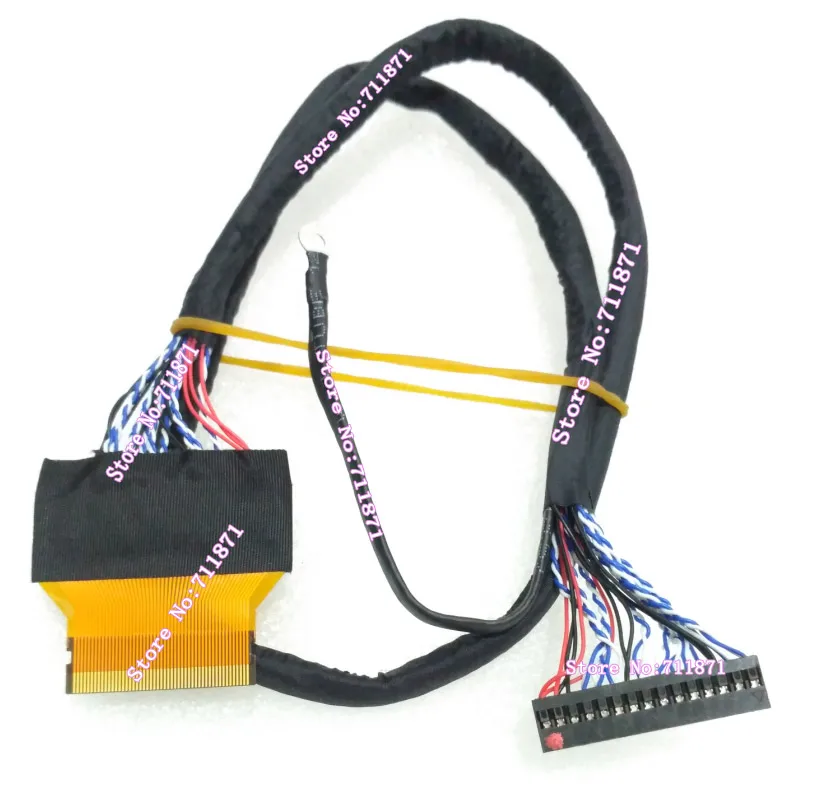 0.5 Sân 51 P 51 Pin FFC FPC LVDS Cáp Màn Hình Dòng Cho LG SamSung Màn Hình Lcd LVDS 2ch 8Bit 51Pin FFC FPC Màn Hình LCD Dòng Cáp