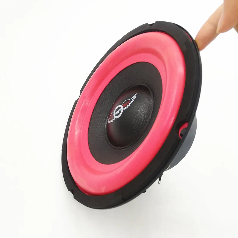 I KEY BUY Super Power 8 Inch Car Suboofer 400W 4Ohm  Magnet Big Red Thick Foam Edge Paper Cone Louder Bass Wofer Speaker