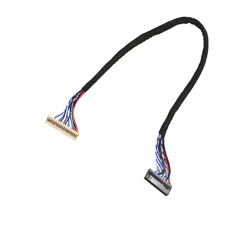 26cm DF14-D8 20Pin LVDS Cable for LCD Controller Panel 1ch 8-bit 8 bits For 15 inch G150XG01 V3 V4 G150XTN03.0 8bit TFT LCD