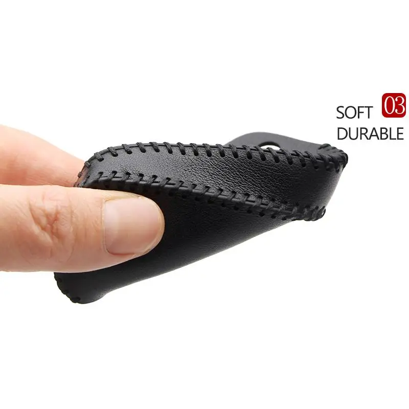 KUKAKEY Genuine Leather Car Key Case Cover Car Styling For Opel Astra G H J Mokka Insignia Vectra Meriva Zafira Key Bag Holder