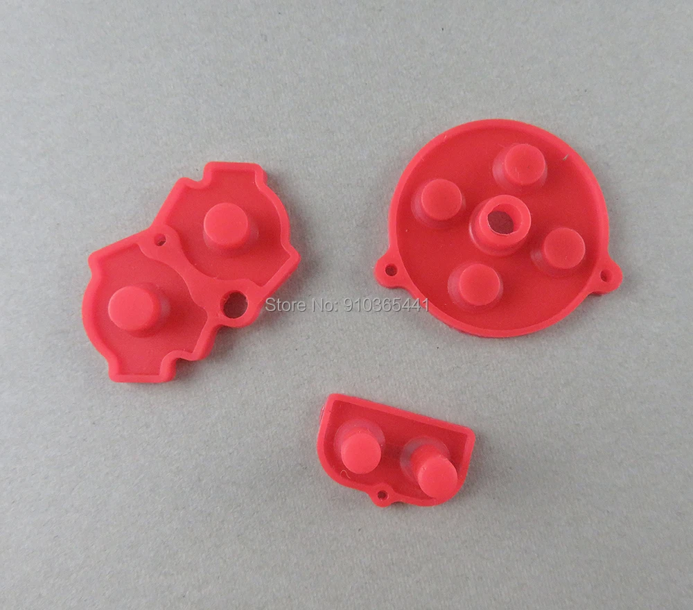 1 مجموعة استبدال أزرار موصلة مطاطية ملونة A-B D-pad لـ نينتندو GameBoy Advance GBA لوحة مفاتيح موصلة من السيليكون #6