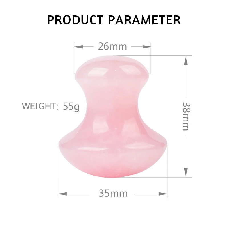 

Gouache Scraper Rose Quartz Massage Tools Natural Stone Gua Sha Scraping Jade Skin Care Sets Pink Lifting Facial Massager