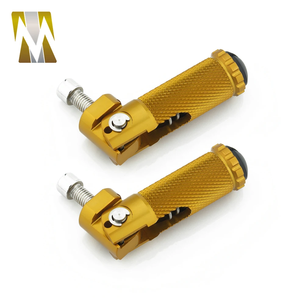 6 Colors Compaitible With Moto Guzzi Aprilia Gilera Runner Motorcycle CNC Universal Foldable Footnotes Rearsets Foot Pegs