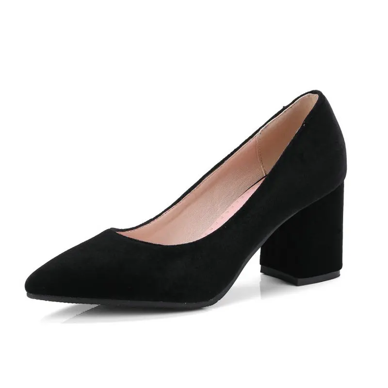 Sianie Tianie velour velvet classic office woman pumps shoes green burgundy black stilettos block high heels women shoes size 43