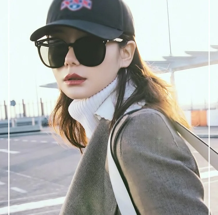 아세테이트 선글라스 Unisex 새로운 패션 제곱 된 거울 한국 태양 안경 여성 안경