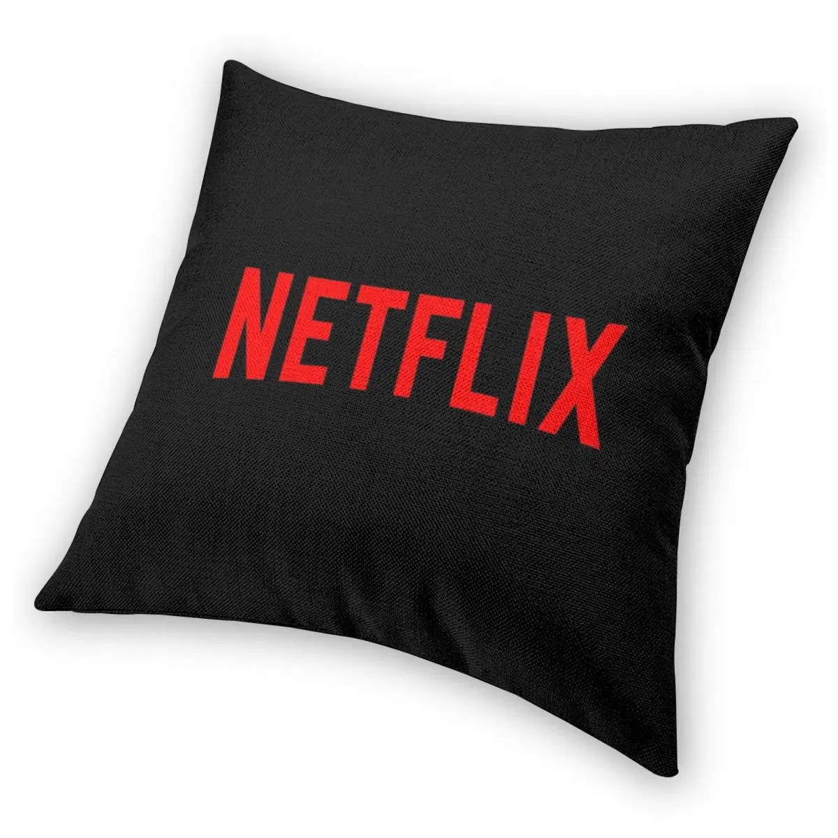 Netflix Vierkante Kussensloop Polyester Linnen Fluwelen Gedrukt Zip Decoratieve Kussensloop Thuis Kussenhoes