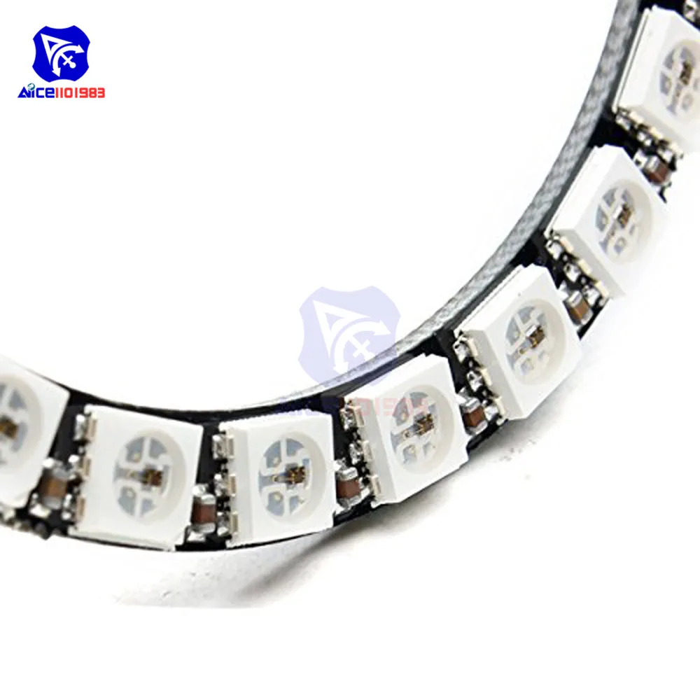 Diymore WS2812 5050 RGB LED lampe annulaire avec pilotes intégrés 24 bits RGB LED pour Arduino