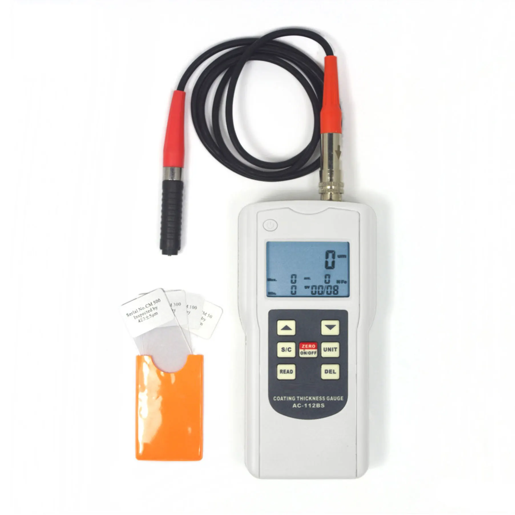 

AC-112BS Digital Hight Resolution Separate Coating Thickness Gauge Measuring Range 0~1250 um