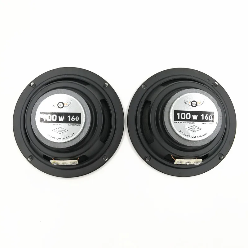 I KEY BUY 2pcs 5 Inch 16 Ohm RMS 20W Hifi System Full Range Louder Speakers Pure Paper Cone Max 100W Midrange Speakers