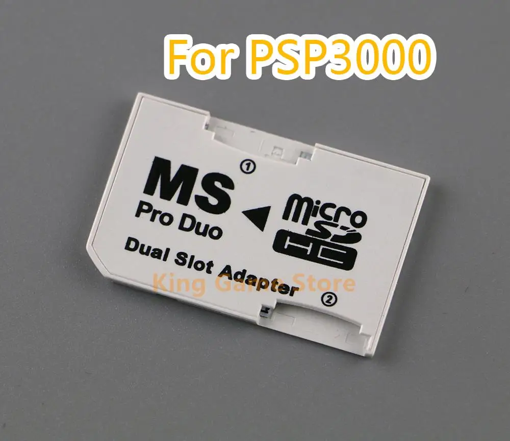 1pc/lot Micro SD card TF to Memory Card Stick MS Pro Duo Dual 2 Slot Adapter Converter For PSP 1000 2000 3000 PSP Series