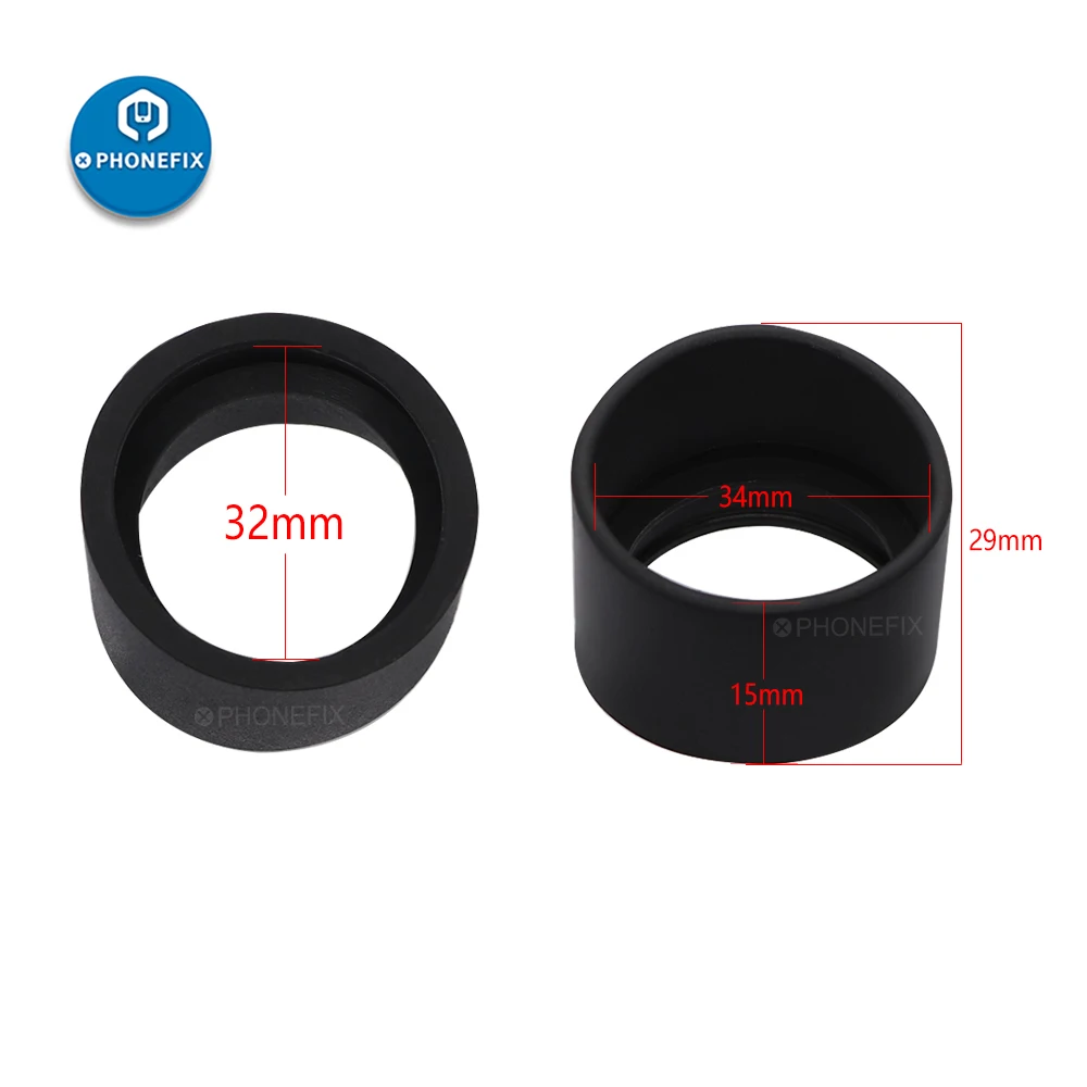 2pcs Soft Rubber Eyepiece Eye Shield 32-33mm Eye Guards Cups For Binocular Stereo Microscope Accessories Eye Shields Protection