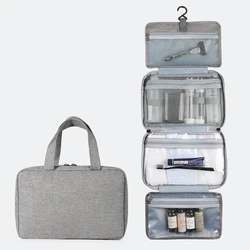 Bolsa de aseo colgante para hombre y mujer, bolsa impermeable plegable, artículos cosméticos, Kit de viaje, accesorios de viaje