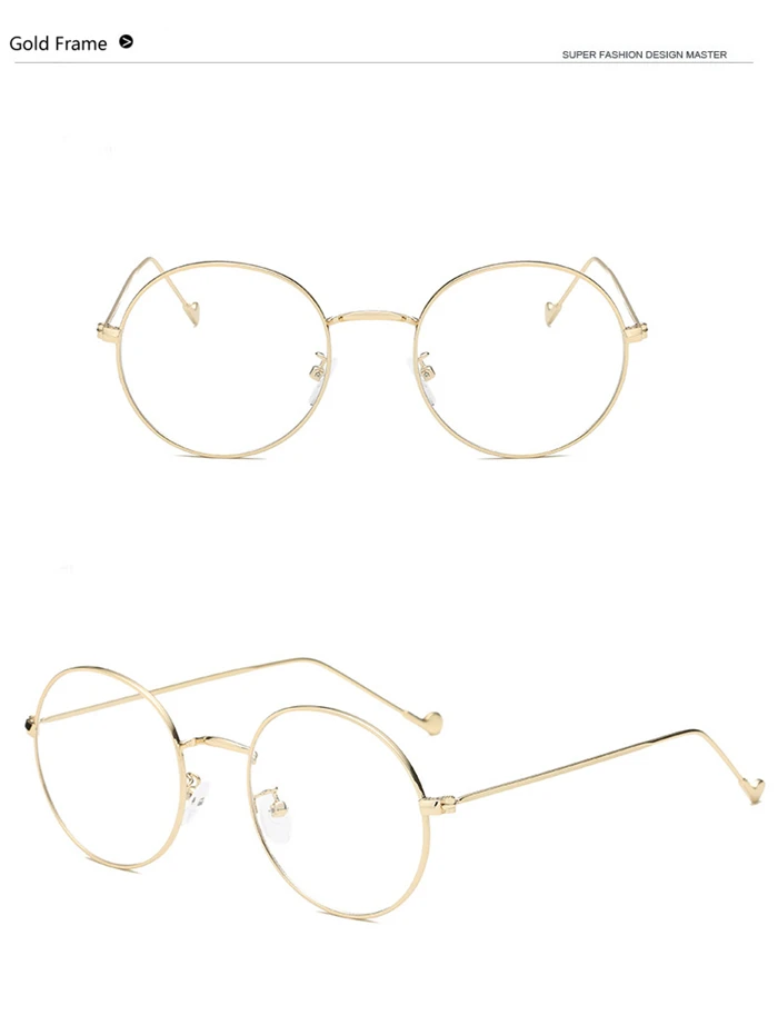 Frauen Runde Metall Brille Rahmen Mit Grad Männer Ultraleicht Fertig Myopie Gläser -0,5 -1 -1,5 -2 -2,5 -3 -3,5 -4 -4,5 -5 -6,0 – Detail 12