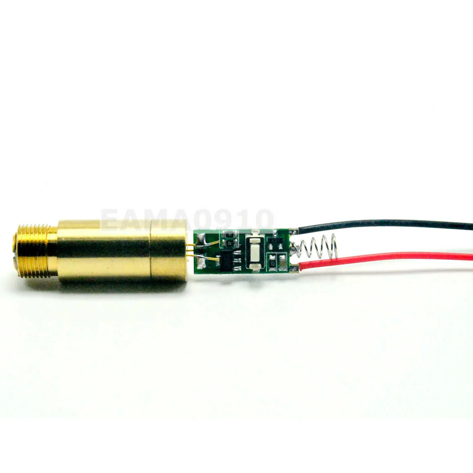 NEW 650nm 50mW 3-4.5V Red Laser Diode DOT Module w/Driver & Wire Brass Module