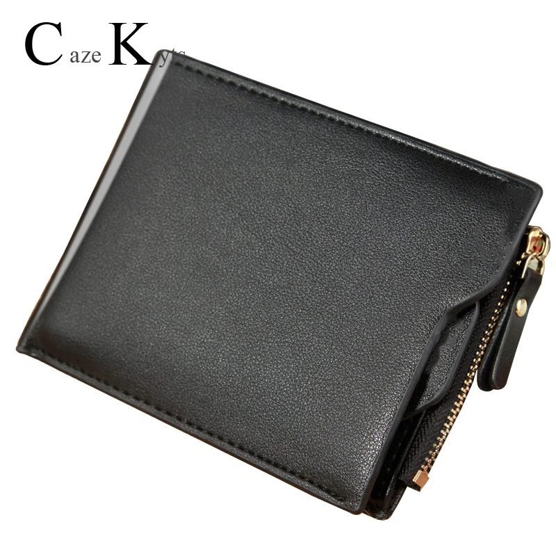 

2020 New Men's zipper wallet short paragraph multi-function card wallet horizontal wallet men men's wallet men