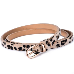 Weiblicher Leopard -Lederbund, monochromer Gürtel, Taillenschmuck oder weibliche Hüften, 1,5 cm breit, 10 Größen zur Auswahl 12 Oncinha -Gürtel für Frauen der Frauen - №10