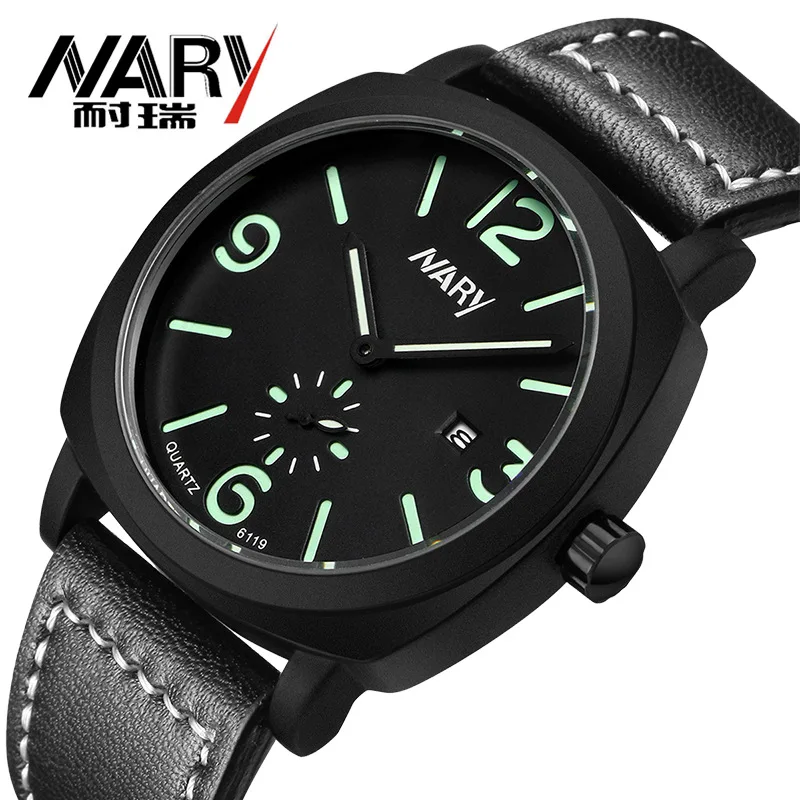 

Luxury Men Watch Military Sport Watches Male Analog Date Quartz Watch Casual Leather Strap Luminous Date Wristwatch Casual Clock