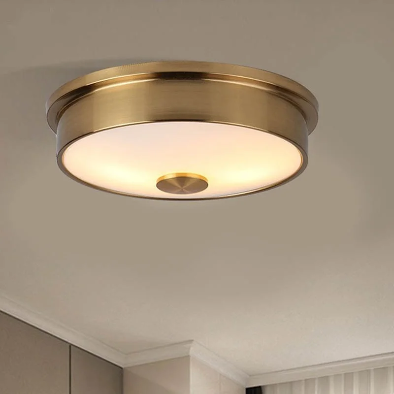 

Led light Hotel Living room ceiling light Aisle Bedroom Balcony Round Modern Simple Glass Iron lamp