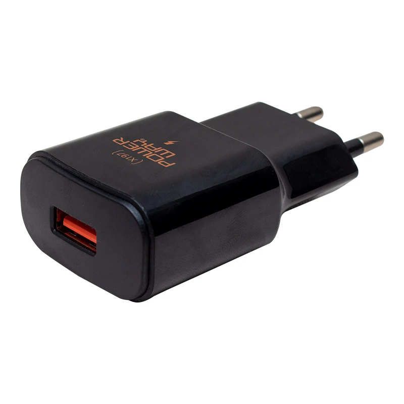 POWERWAY X-197 JETBLACK 5 VOLT 3000 MA USB FAST CHARGER HEAD TITLE ADAPTER