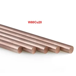 1pcs W80Cu20 Spot Welding Electrode Rod W80 Tungsten Copper Alloy Bar Length 200mm Diameter 2 to 8mm