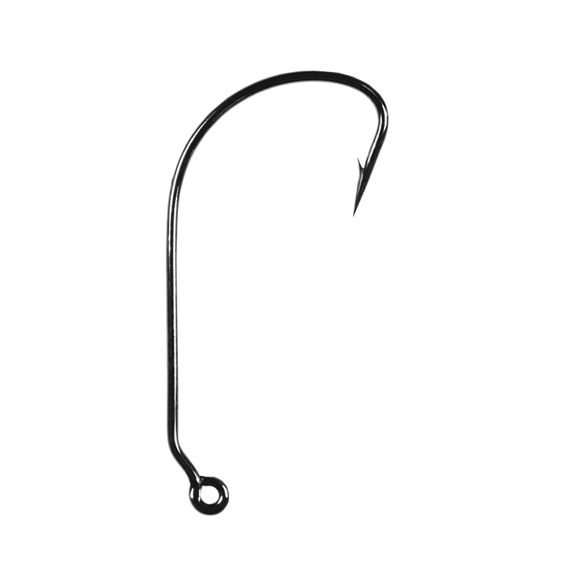 50pc/ Fishing Hook Set Carbon Steel Wide Crank Hook Offset Fishhook for Soft Worm Lure Barbed Hook carp Fishing Hooks Tackle