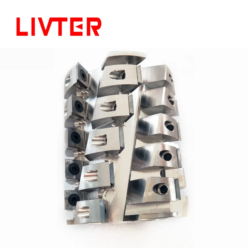 

Best spiralizer chipper knife tct tip edge banding machine high performance throw-away type woodworking spiral cutter head