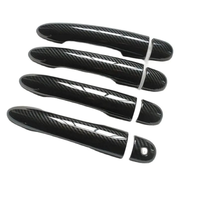 For Renault Megane 2 ii MK2 Accessories Door Handle Cover trim  handles covers plastic Imitation carbon fiber