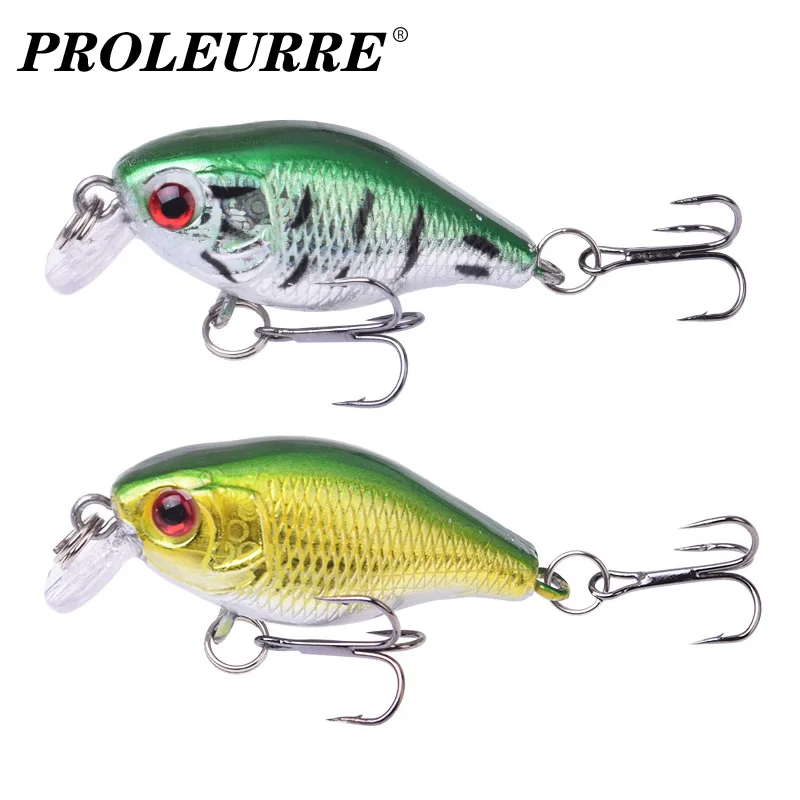 1 szt. Crankbait Minnow Fishing Lure 45mm 4g woblery sztuczna twarda przynęta pływająca przynęta na okonie morskie plastikowe ryby sprzęt wędkarski