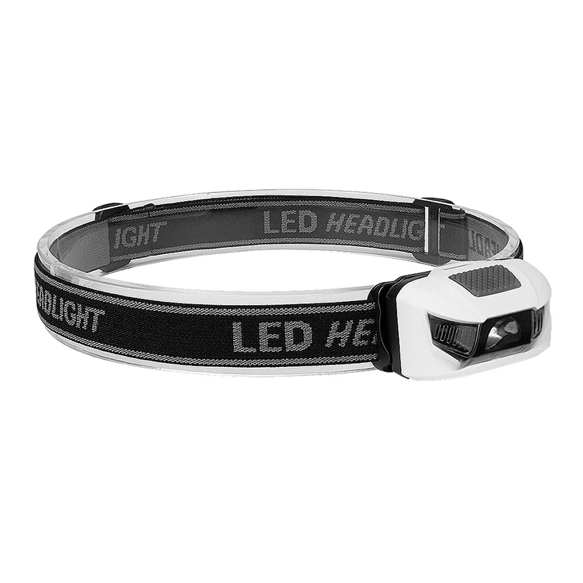 Torcia frontale 130 lumen lampada frontale a LED luminosa con luce rossa, 6 modalità campeggio escursionismo lampada frontale da corsa per adulti bambini