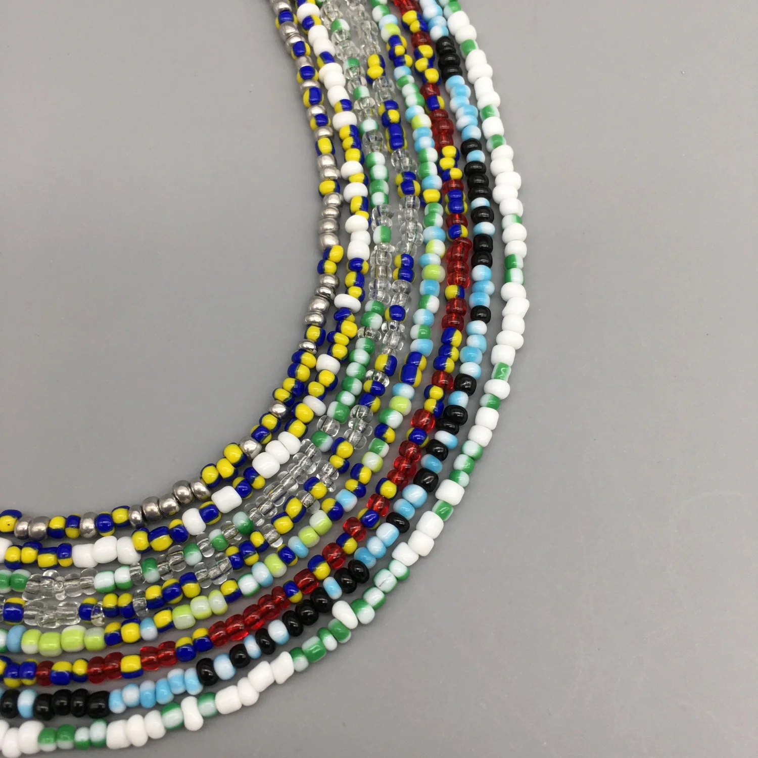 2021 New Spring Bohemia Handmade Colorful Beaded Chokers Necklace For Women Glass Bead Clavicle Chain Boho Beach Jewelry image 6