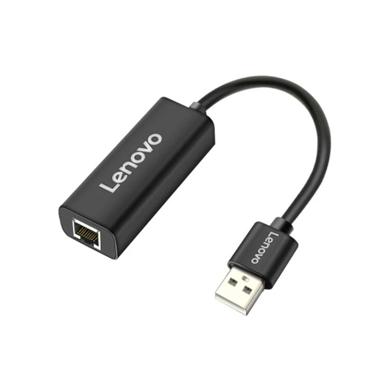 Lenovo USB to RJ45 100M Ethernet Wired Network Card For Desktop Computer Laptop Ultrabook MacBook Set Top Box Converter