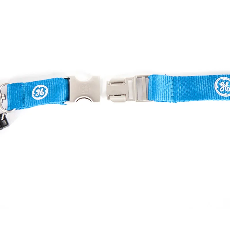 New GE  Lanyard for Pilot License ID Holder, Wide Blue with Metal Buckle for Flight Crew Airman Unique Gift