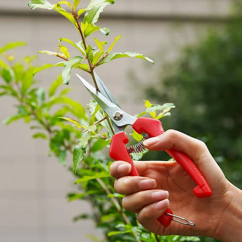 3 Pack Garden Pruning Shears Stainless Steel Blades Handheld Pruners Set Professional Bypass Pruner Tree Branch Cutter Plant