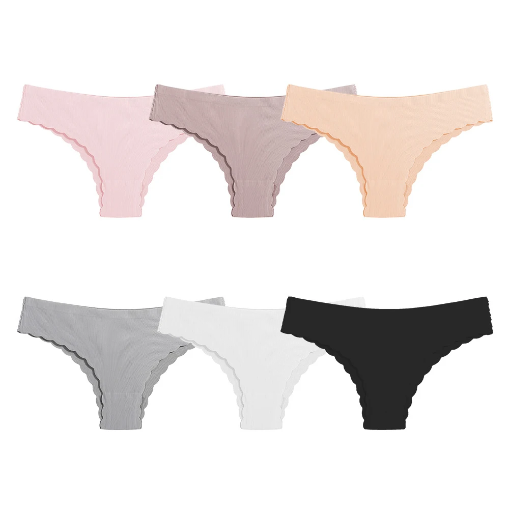 

Women Seamless Panties Low Waist Underwear Sexy Lingerie Female Thong Ladies T-String Breathable Girls Briefs Underpants