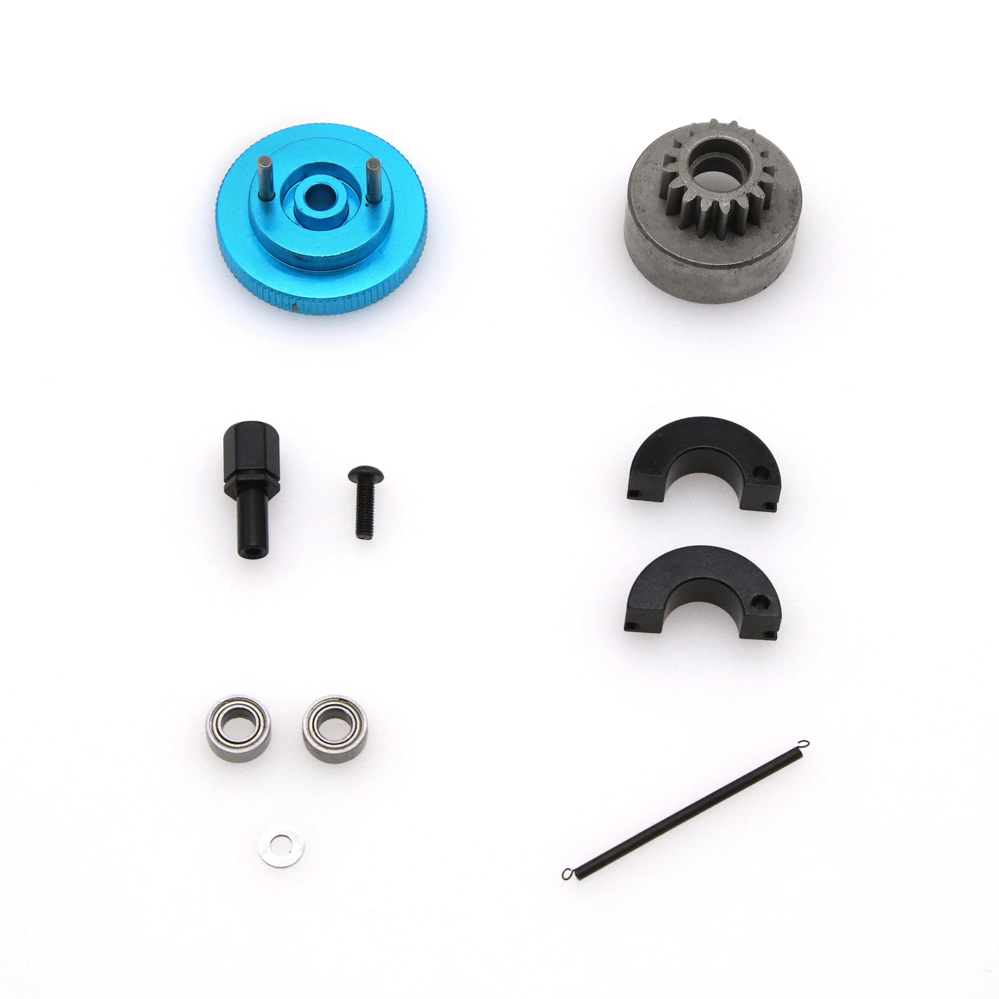 RC 14T / 16T-21T Gear Two Speed Clutch Set Bell Springs Flywheel Bearings Axle Engine Nut For 1/8 1/10 HSP RC Nitro Engine Car