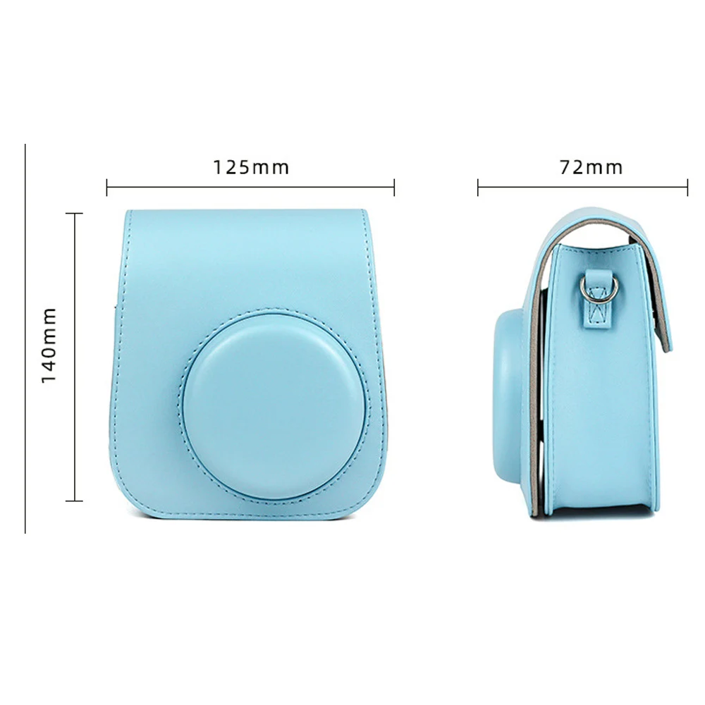 Besegadため富士フイルムインスタックスミニ11カメラケースショルダーバッグカラフルなpuレザーカバー保護ポーチとショルダーストラップ