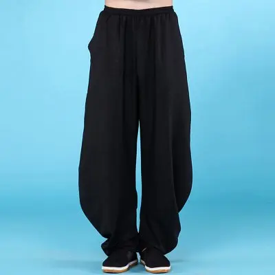 

Men Women Yoga Pants Autumn Winter Harem Loose Cotton Linen Yoga Trousers Male Bloomers Running Jogging Fitness Tai Chi Pants